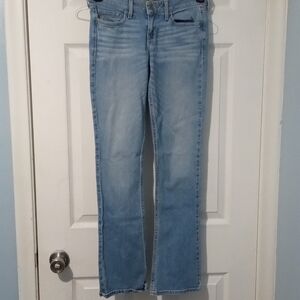 Hollister Women's Straight Leg Jeans - Light Blue